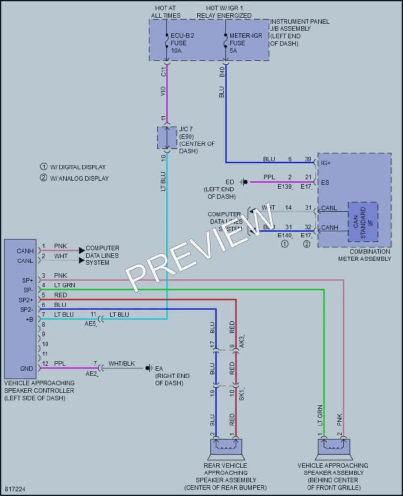 2023 Toyota VenzaHybrid Active Bodyworks wiring diagram preview