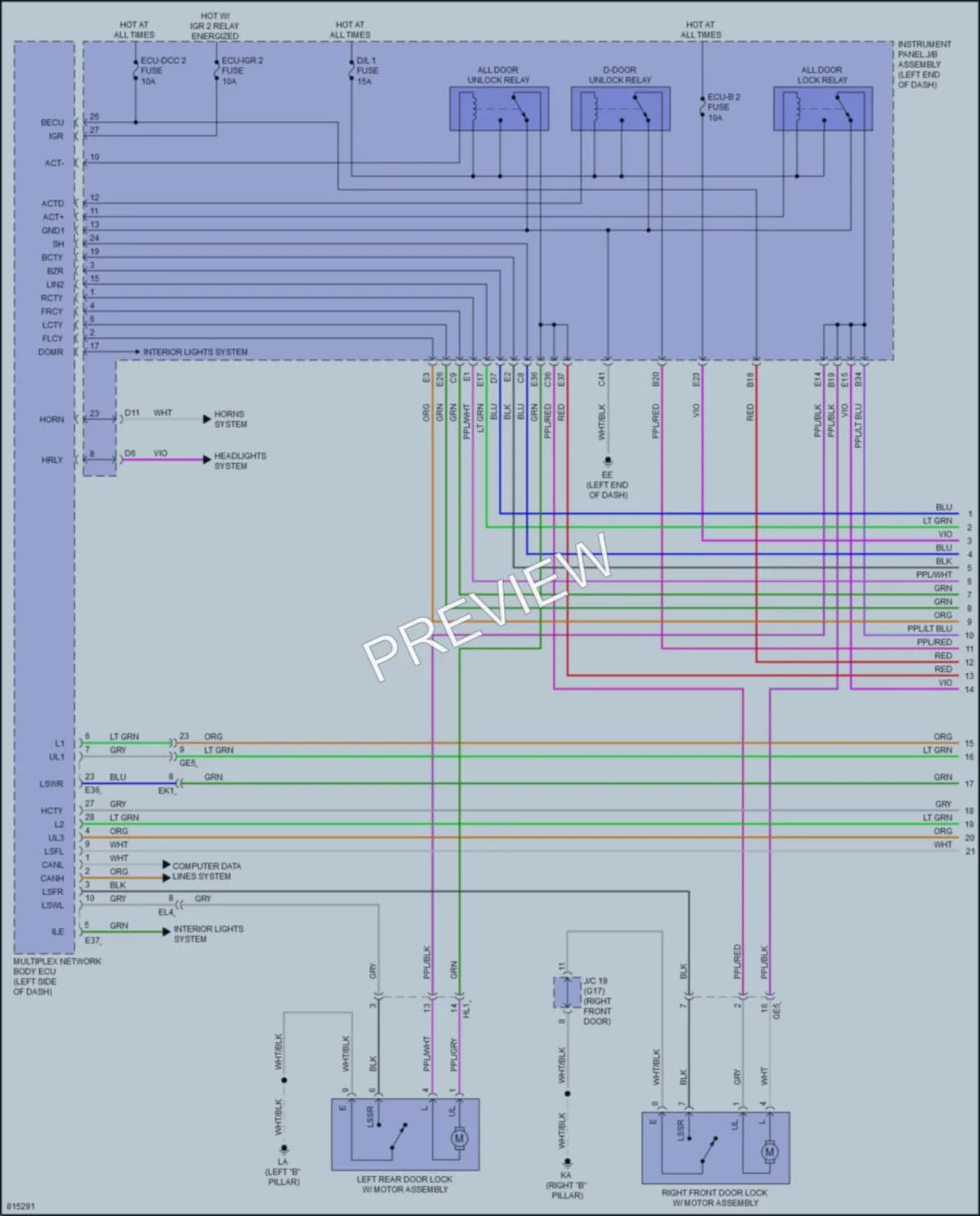 2023 Toyota VenzaHybrid Anti Theft wiring diagram preview