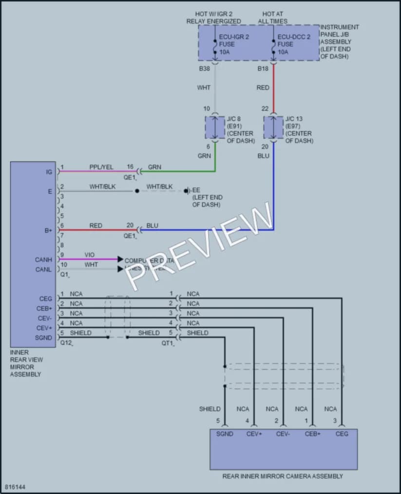 2023 Toyota VenzaHybrid Power Mirrors wiring diagram preview