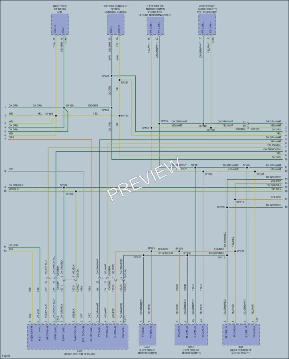 2023 VinFast VF8 Computer Data Lines Wiring Diagrams protected preview