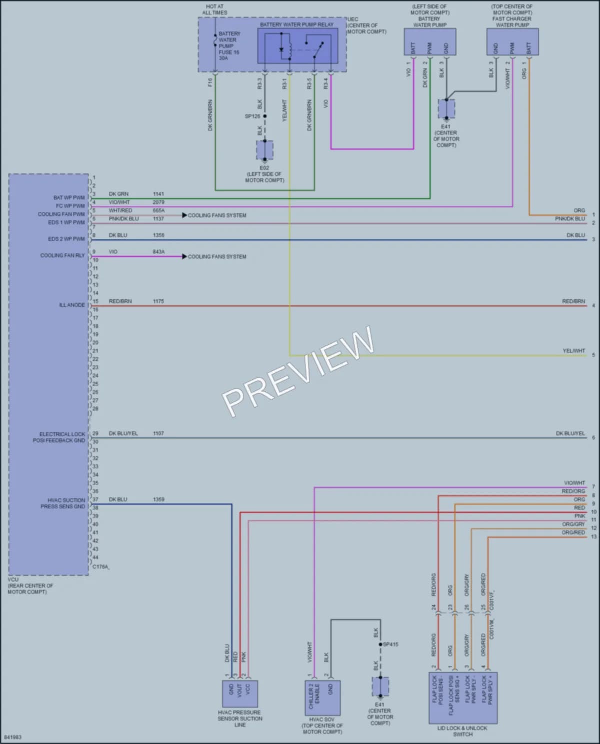 2023 VinFast VF8 Engine Performance Wiring Diagrams protected preview