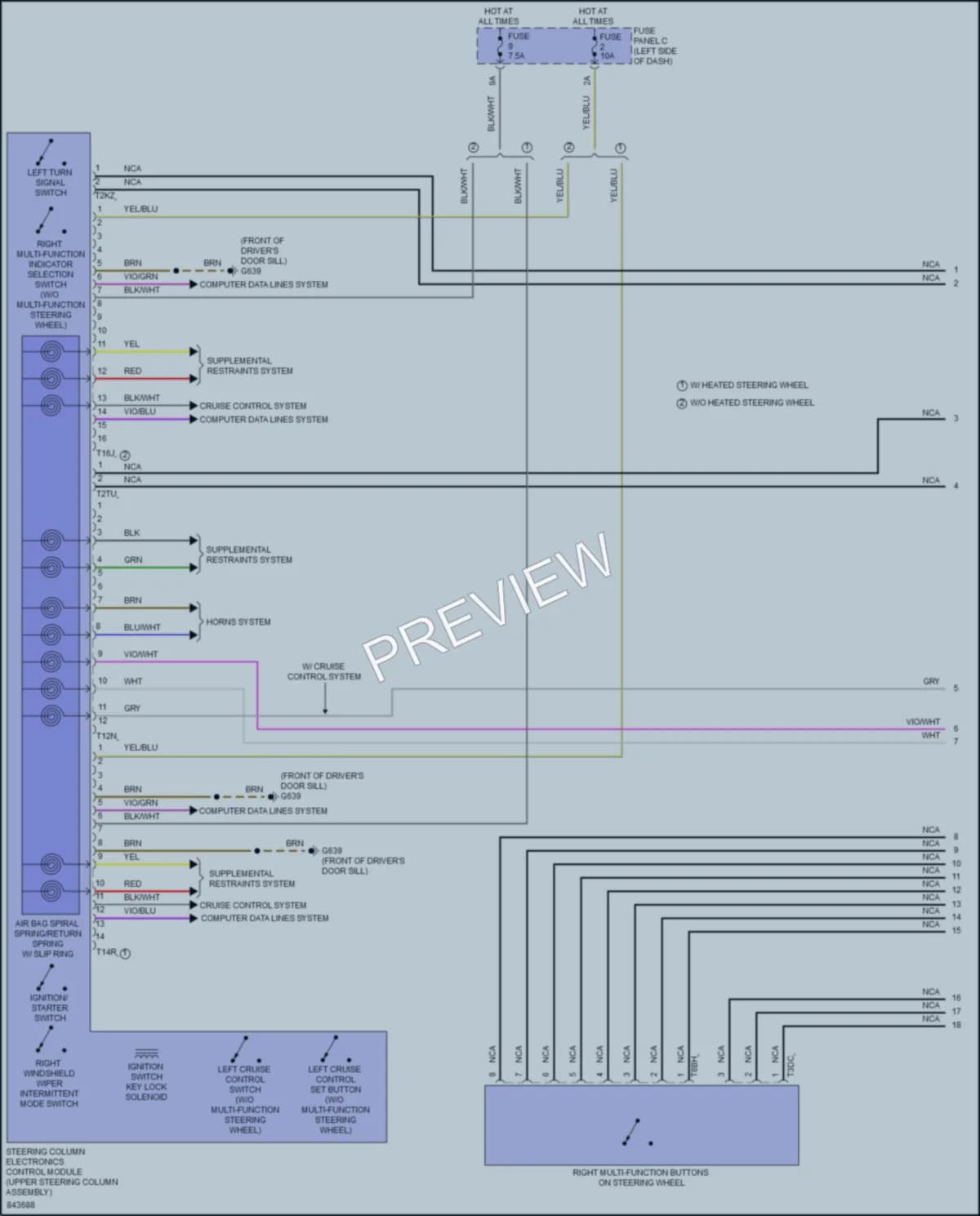 2023 Volkswagen Arteon Body Control Modules wiring diagram preview