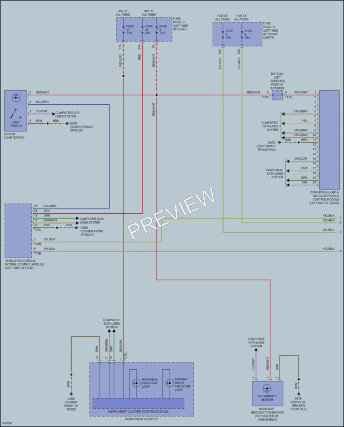 2023 Volkswagen Arteon Headlights wiring diagram preview