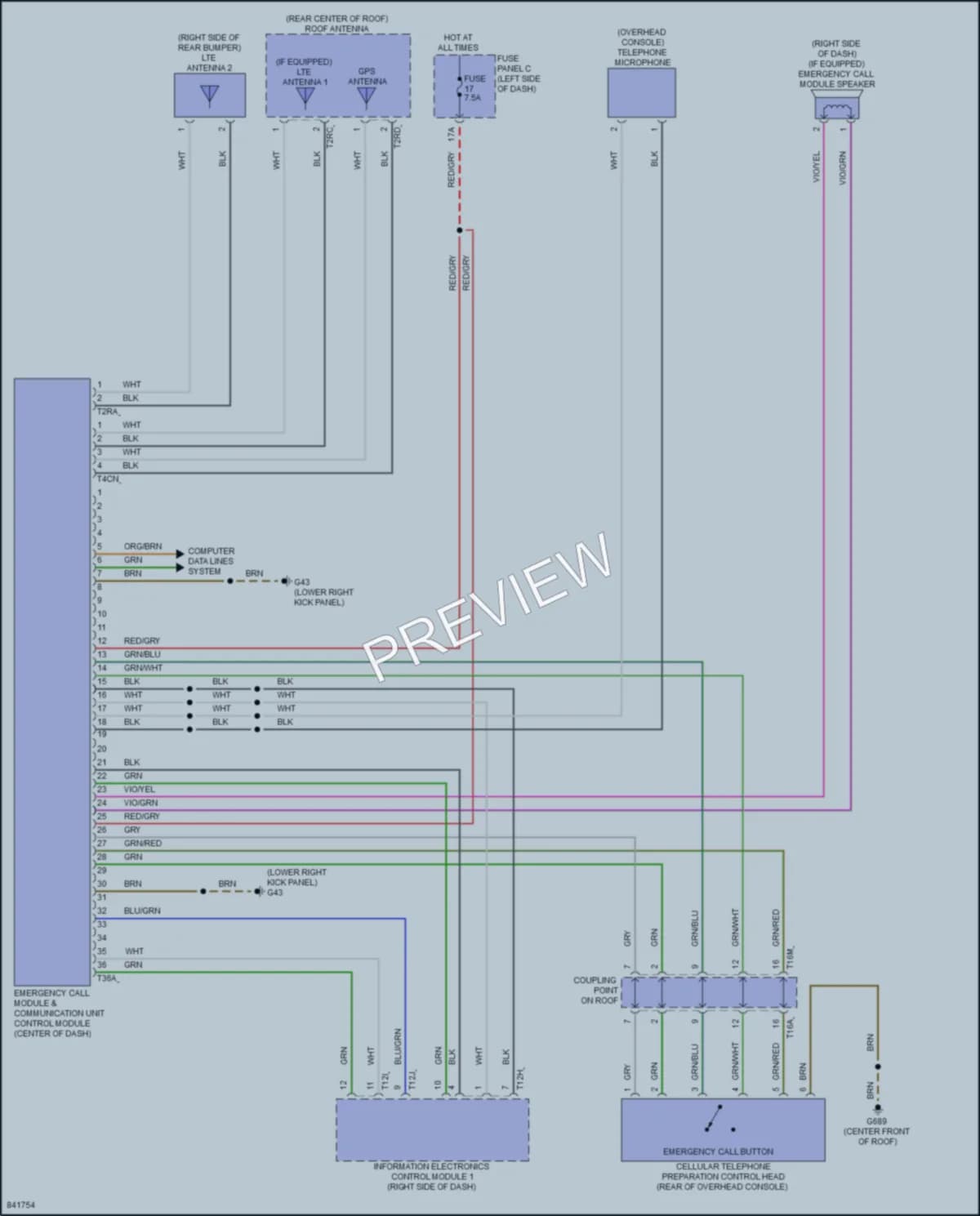 2023 Volkswagen Arteon Navigation wiring diagram preview
