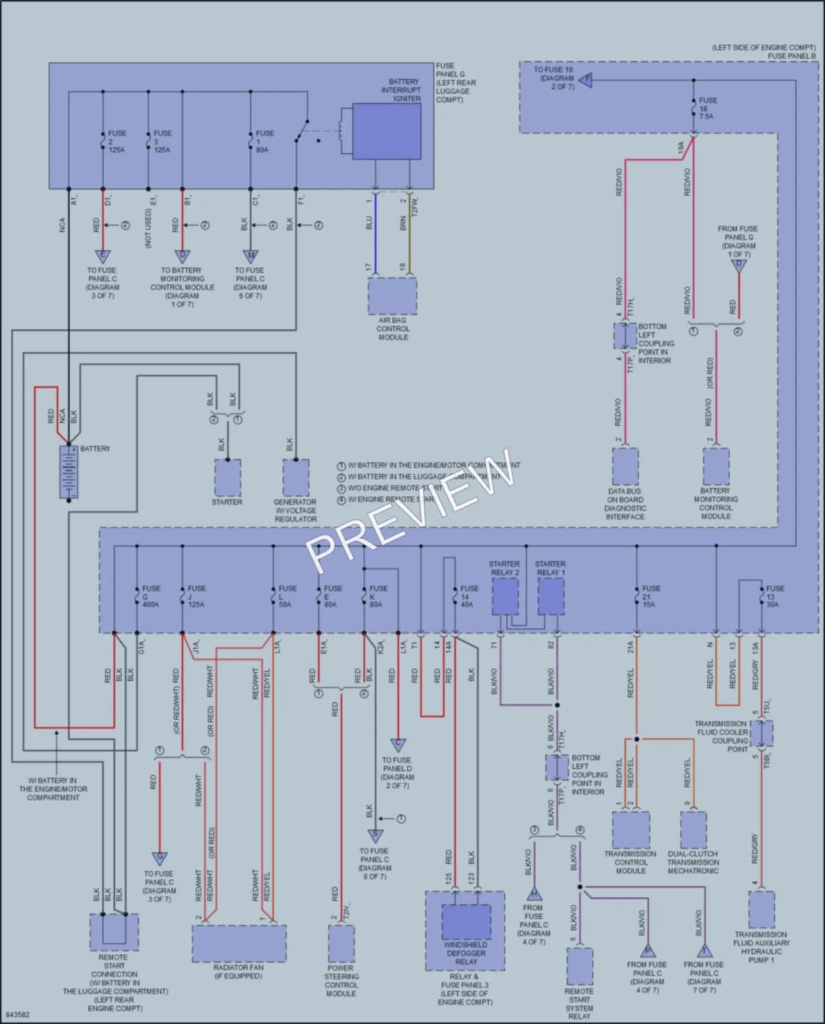 2023 Volkswagen Arteon Power Distribution wiring diagram preview