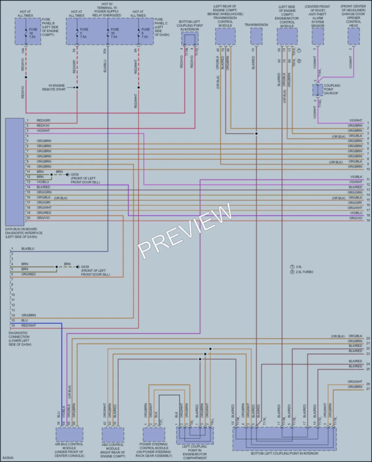 2023 Volkswagen Atlas Computer Data Lines wiring diagram preview