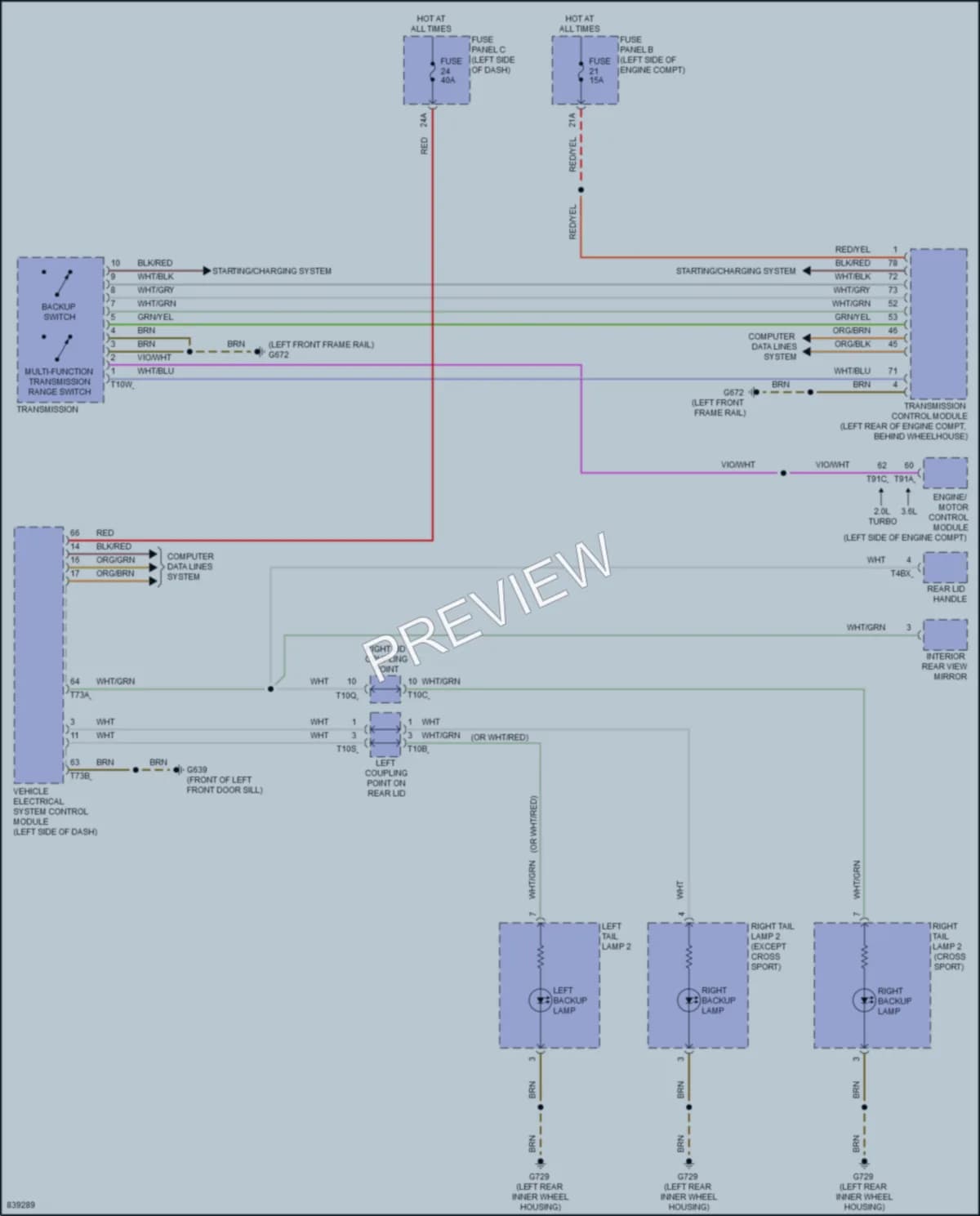 2023 Volkswagen Atlas Exterior Lights wiring diagram preview