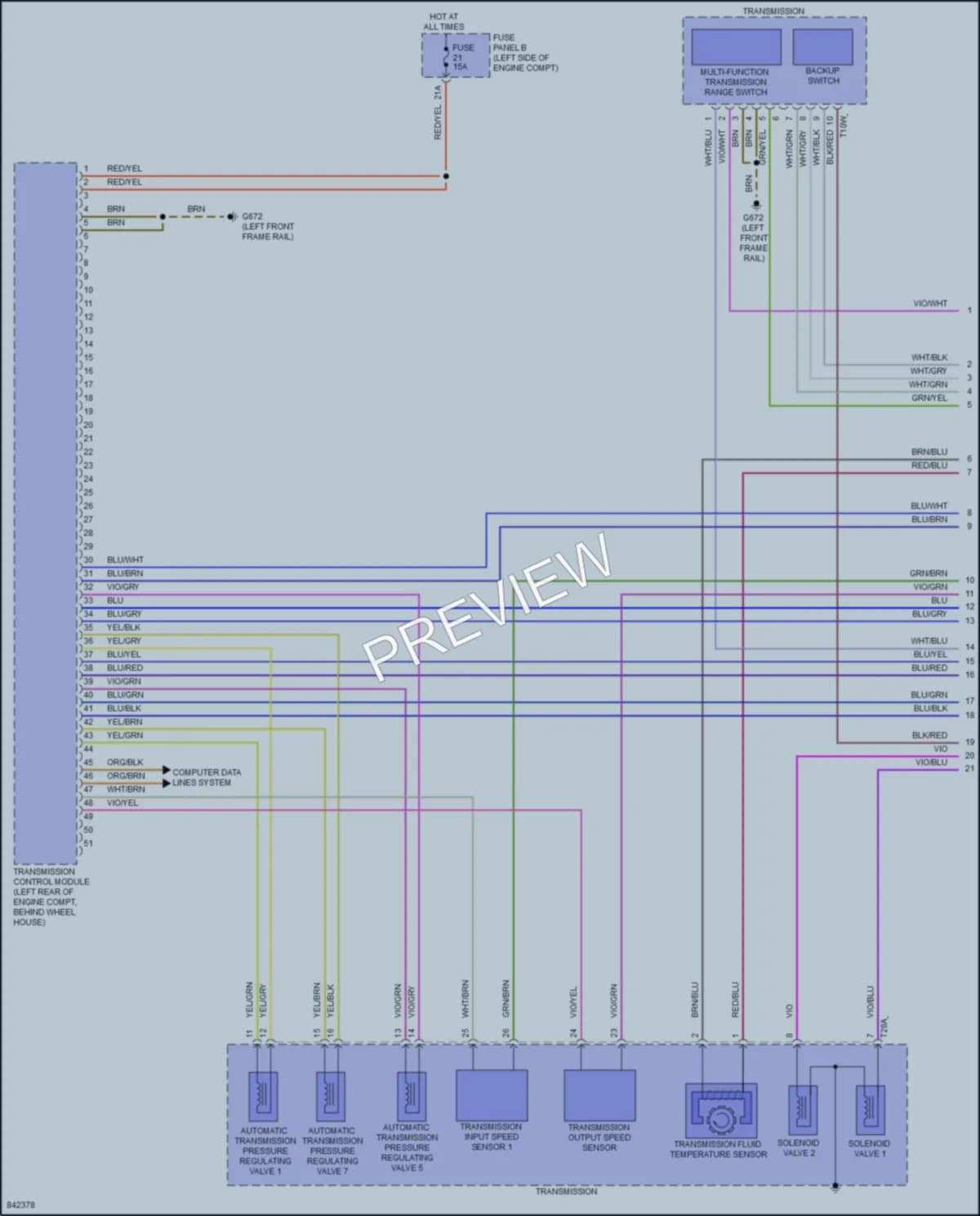 2023 Volkswagen Atlas Transmission wiring diagram preview
