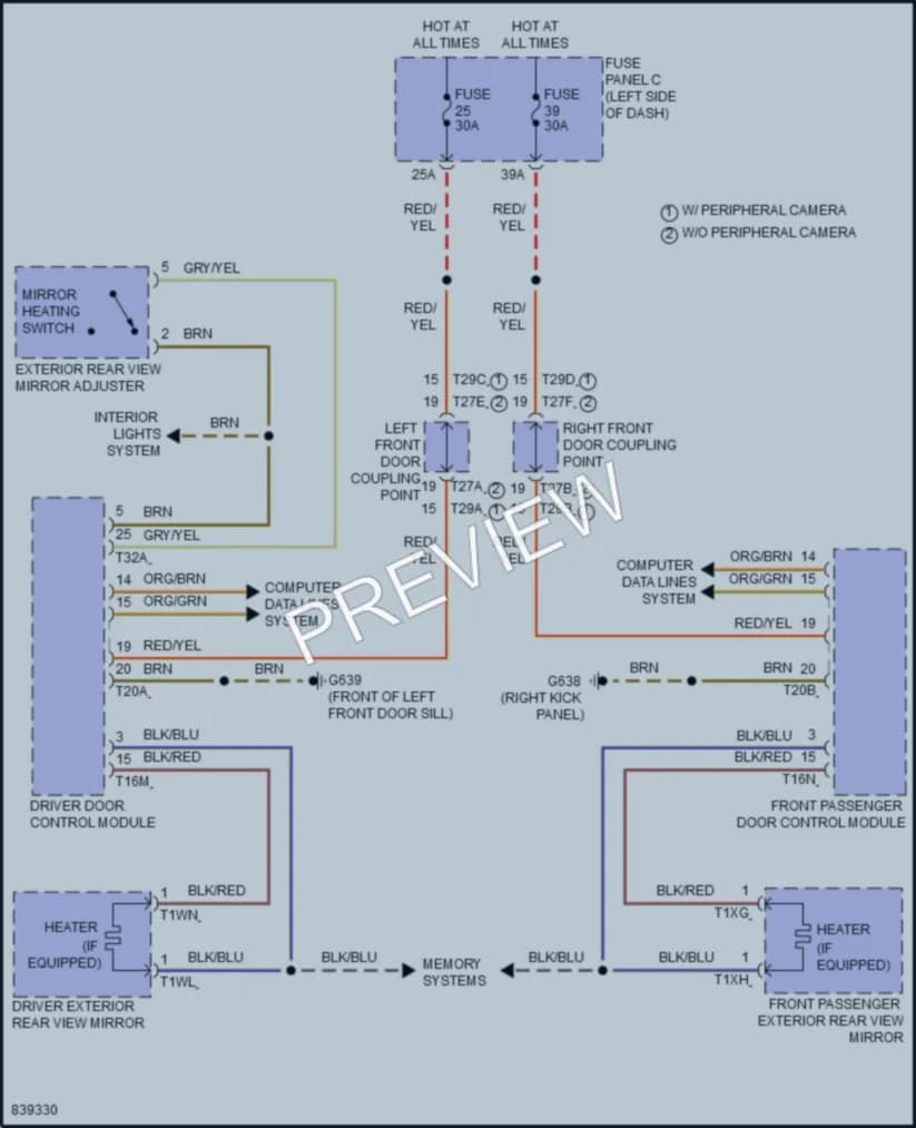 2023 Volkswagen AtlasCrossSport Defoggers wiring diagram preview