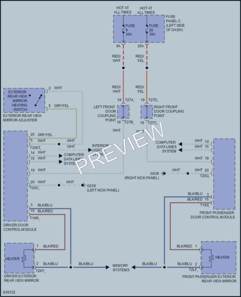2023 Volkswagen GolfGTI Defoggers wiring diagram preview