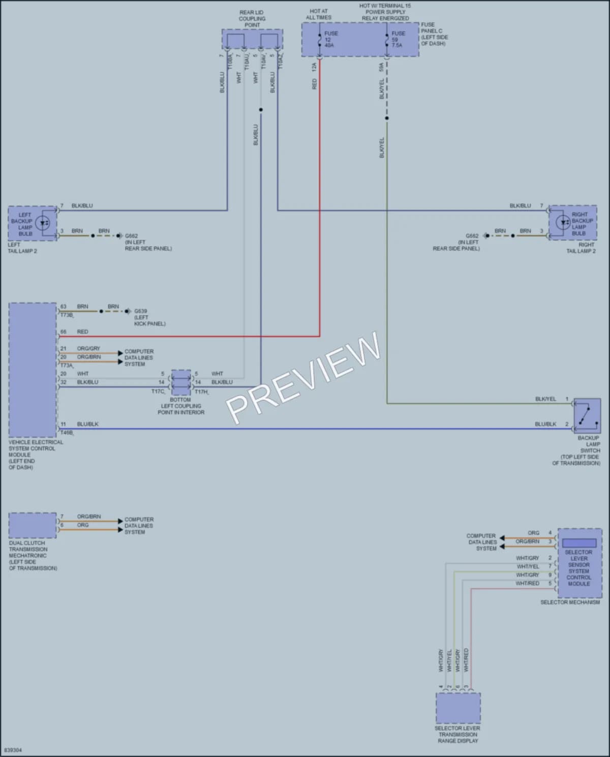 2023 Volkswagen GolfGTI Exterior Lights wiring diagram preview