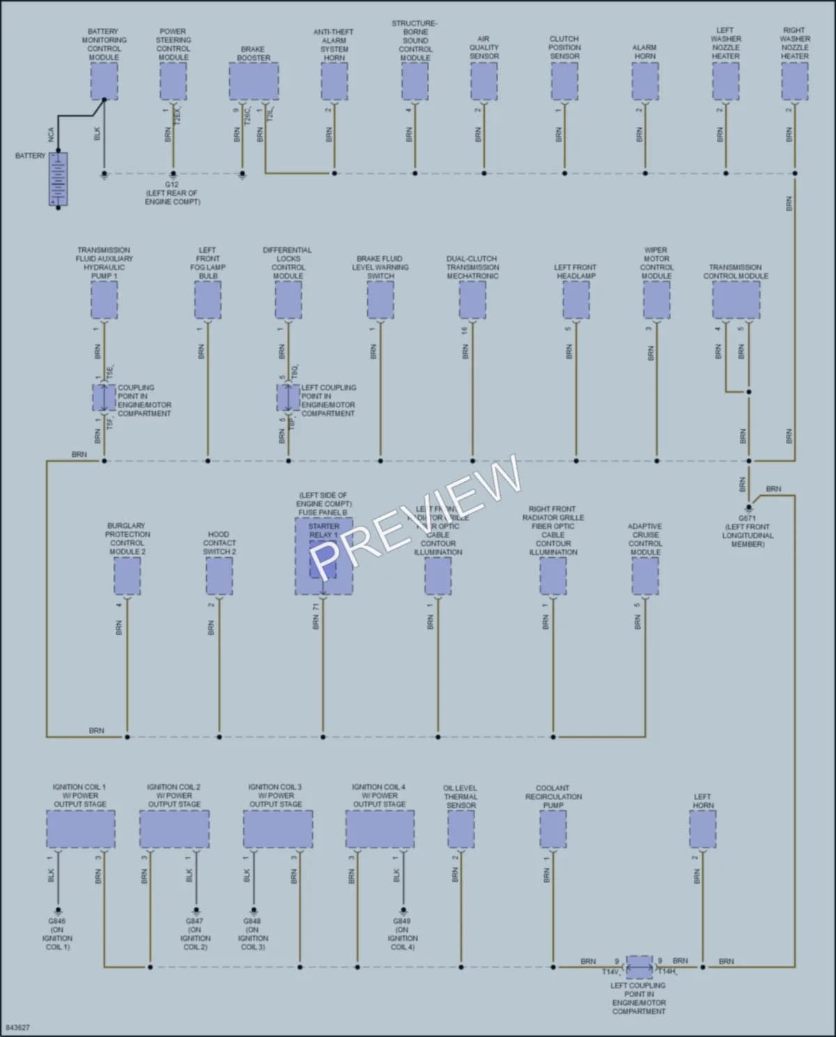 2023 Volkswagen GolfR Ground Distribution wiring diagram preview