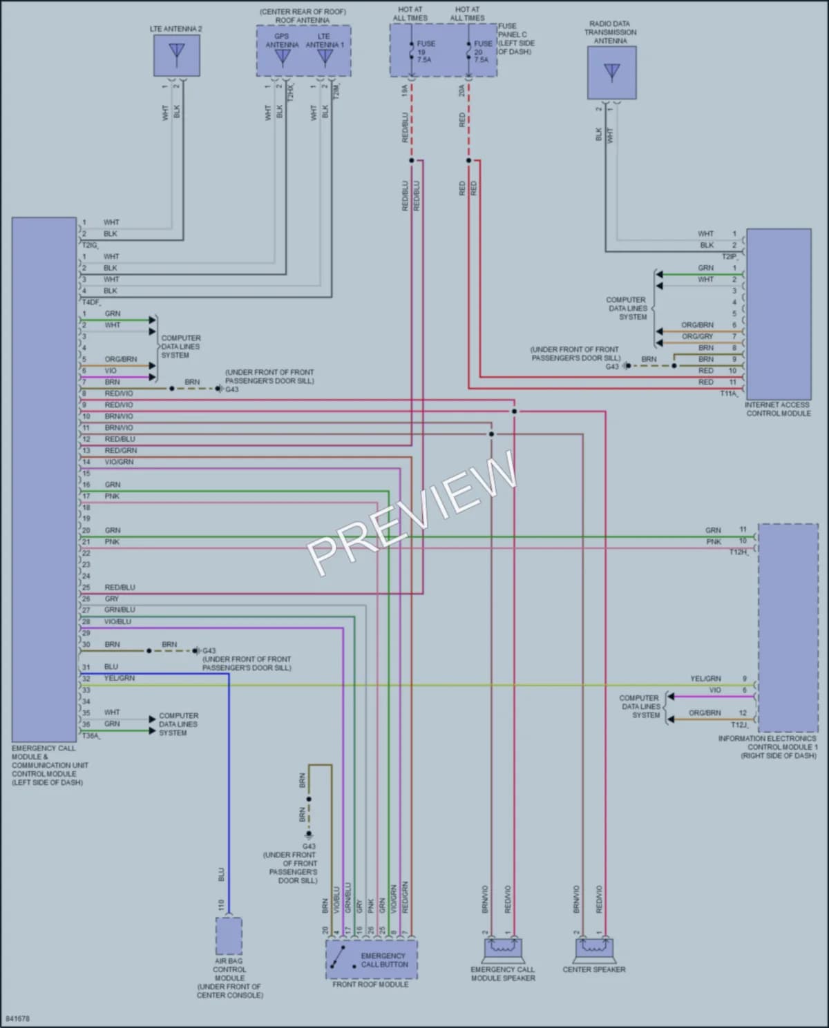 2023 Volkswagen GolfR Navigation wiring diagram preview