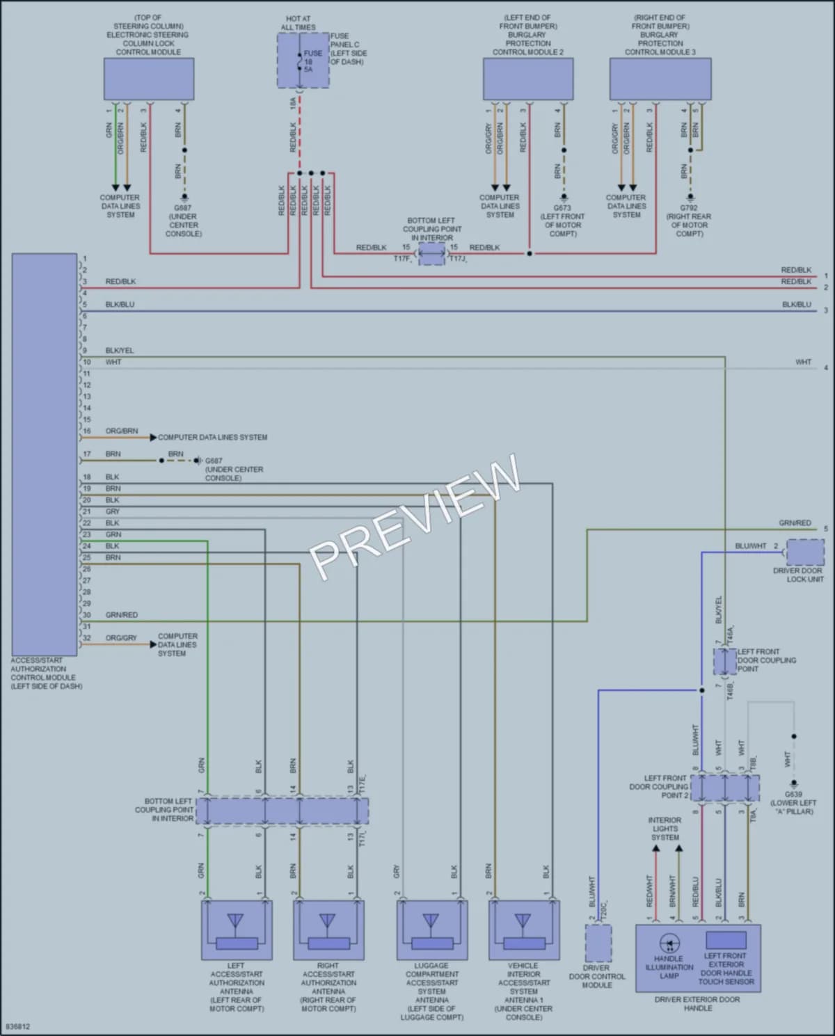 2023 Volkswagen ID4 Anti Theft wiring diagram preview
