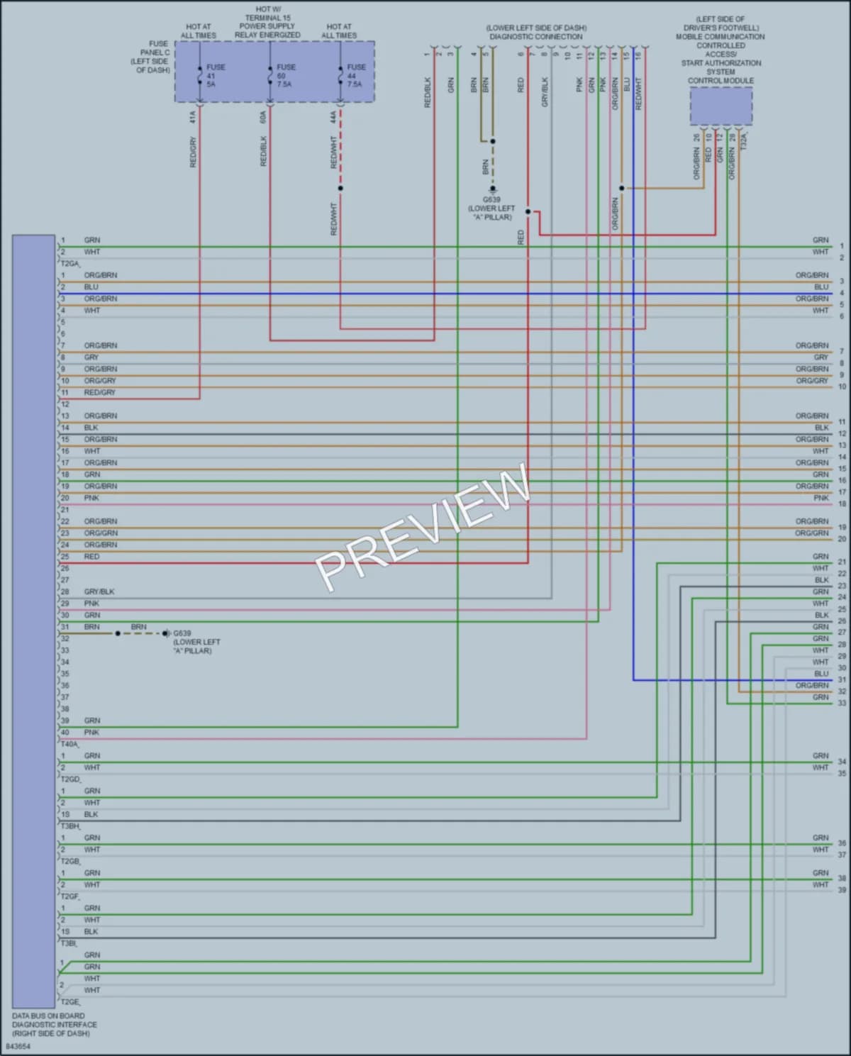 2023 Volkswagen ID4 Computer Data Lines wiring diagram preview