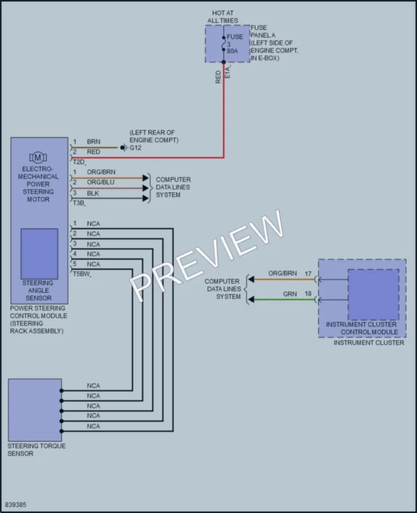 2023 Volkswagen JettaGLI Electronic Power Steering wiring diagram preview