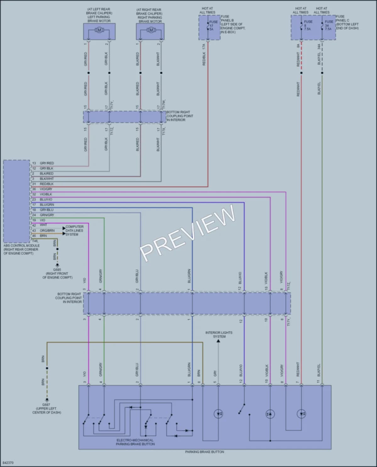 2023 Volkswagen JettaGLI Shift Interlock wiring diagram preview