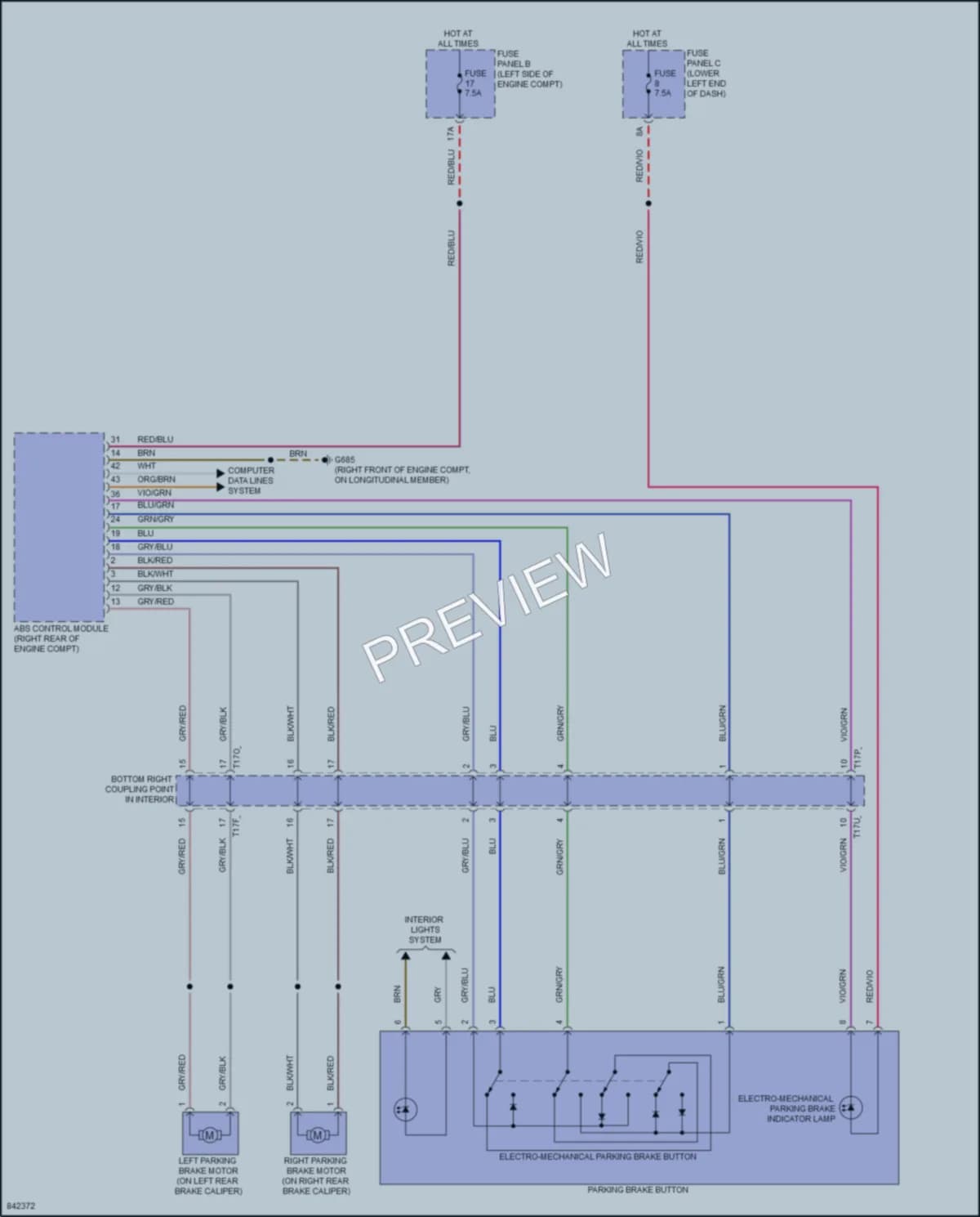 2023 Volkswagen Taos Shift Interlock wiring diagram preview