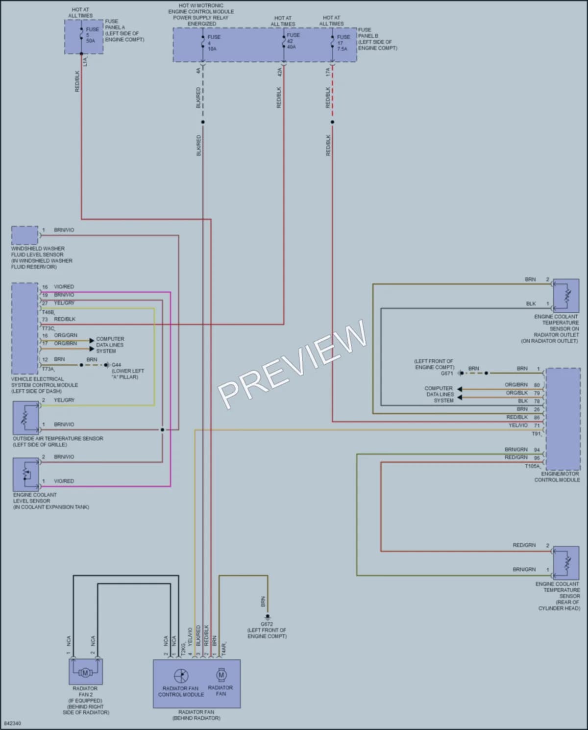 2023 Volkswagen Tiguan Cooling Fan wiring diagram preview