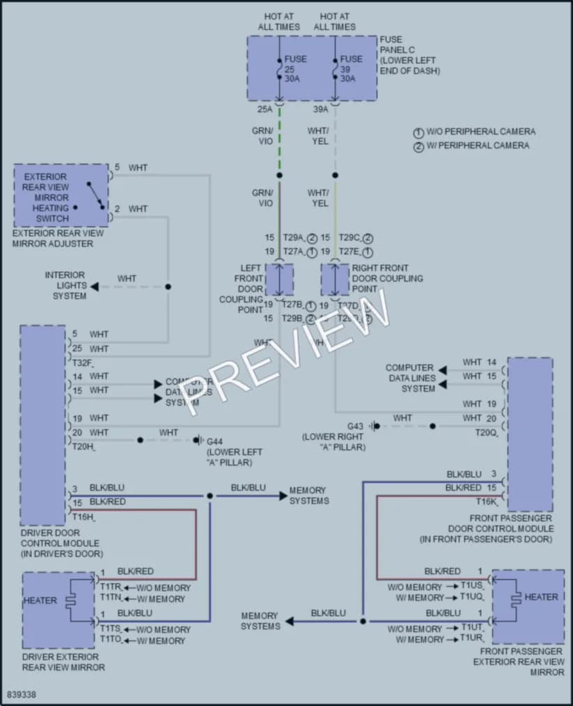 2023 Volkswagen Tiguan Defoggers wiring diagram preview