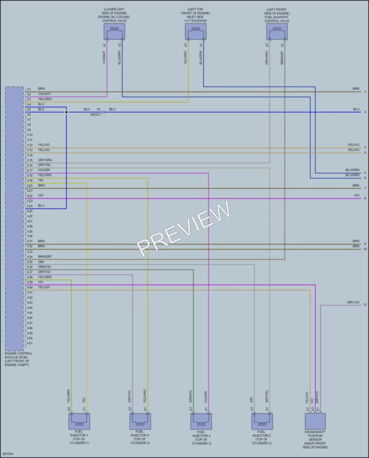 2023 Volvo S60 Engine Performance wiring diagram preview