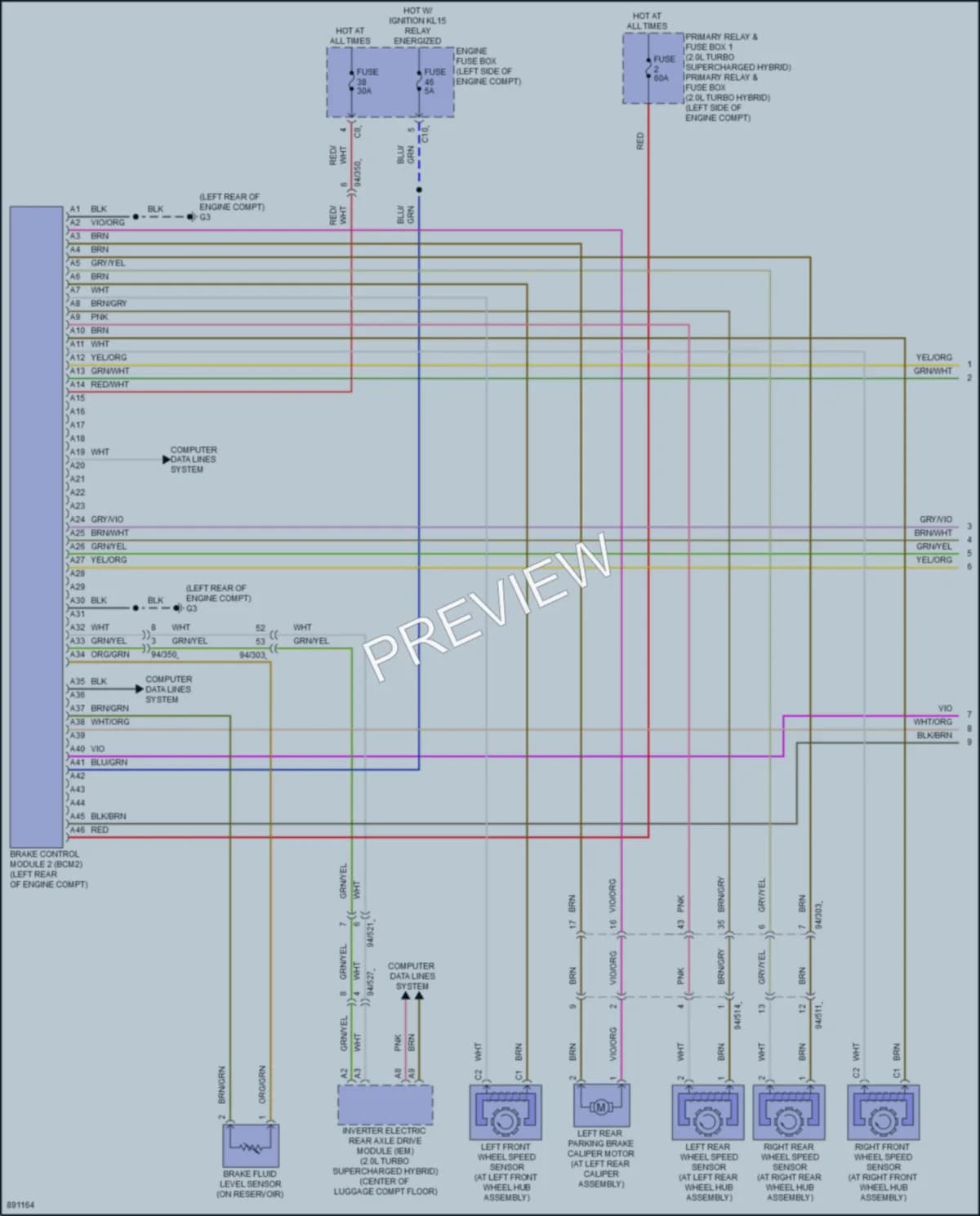 2023 Volvo S60PlugIn Anti Lock Brakes wiring diagram preview