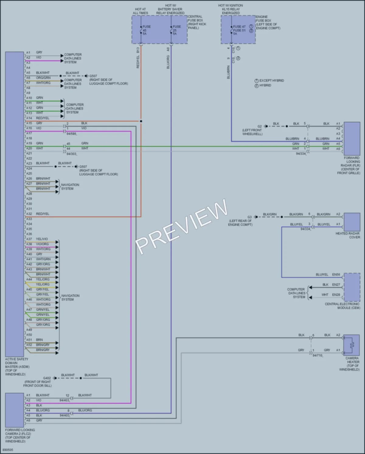 2023 Volvo S90 Instrument Cluster wiring diagram preview