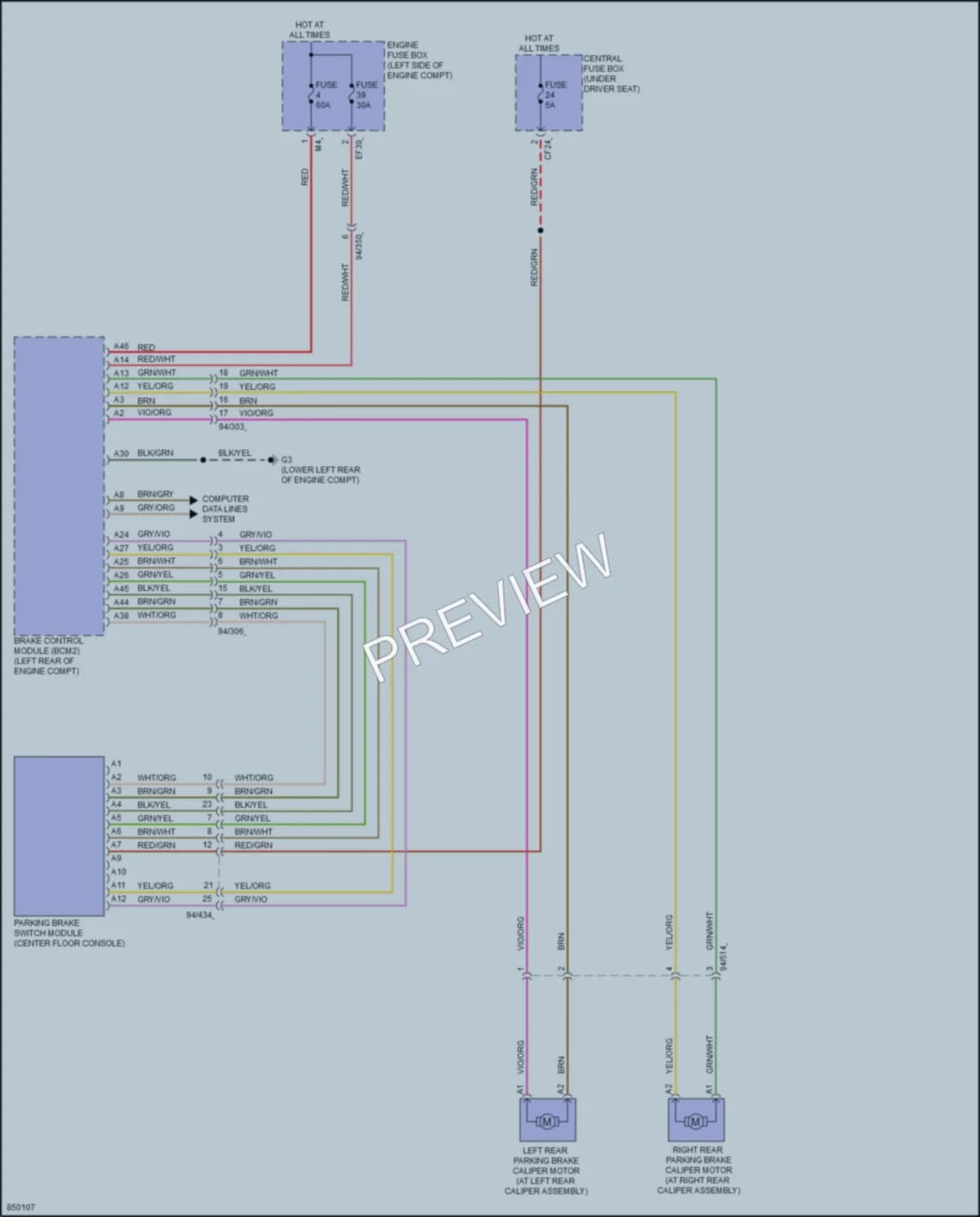 2023 Volvo XC40 Shift Interlock wiring diagram preview