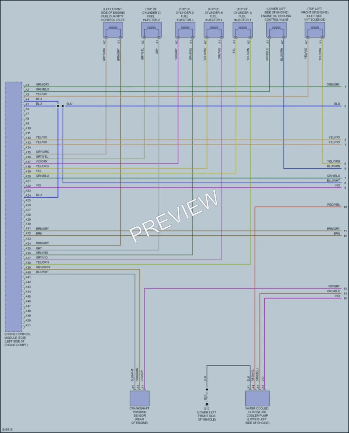 2023 Volvo XC40Electric Engine Performance wiring diagram preview