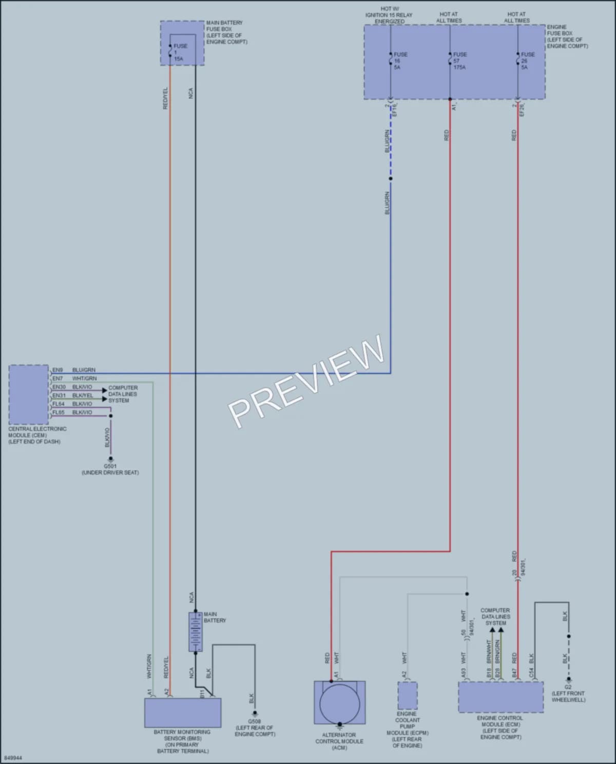 2023 Volvo XC40Electric Starting Charging wiring diagram preview