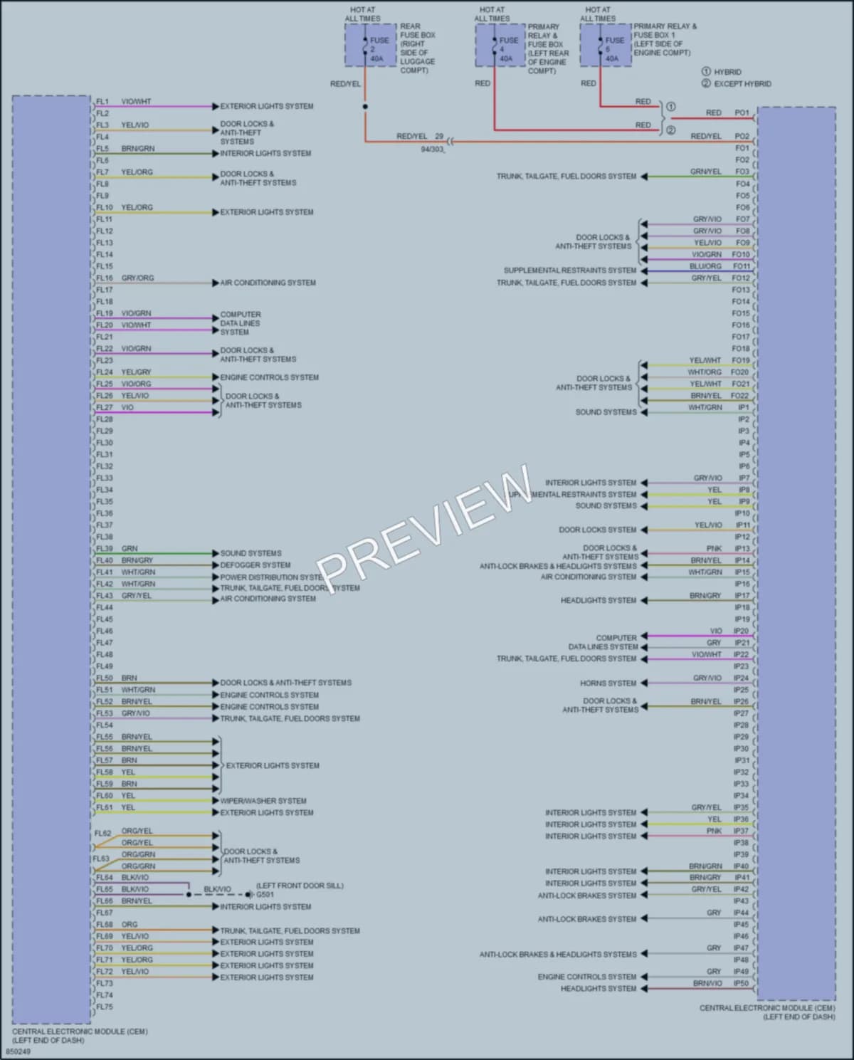 2023 Volvo XC90PlugIn Body Control Modules wiring diagram preview