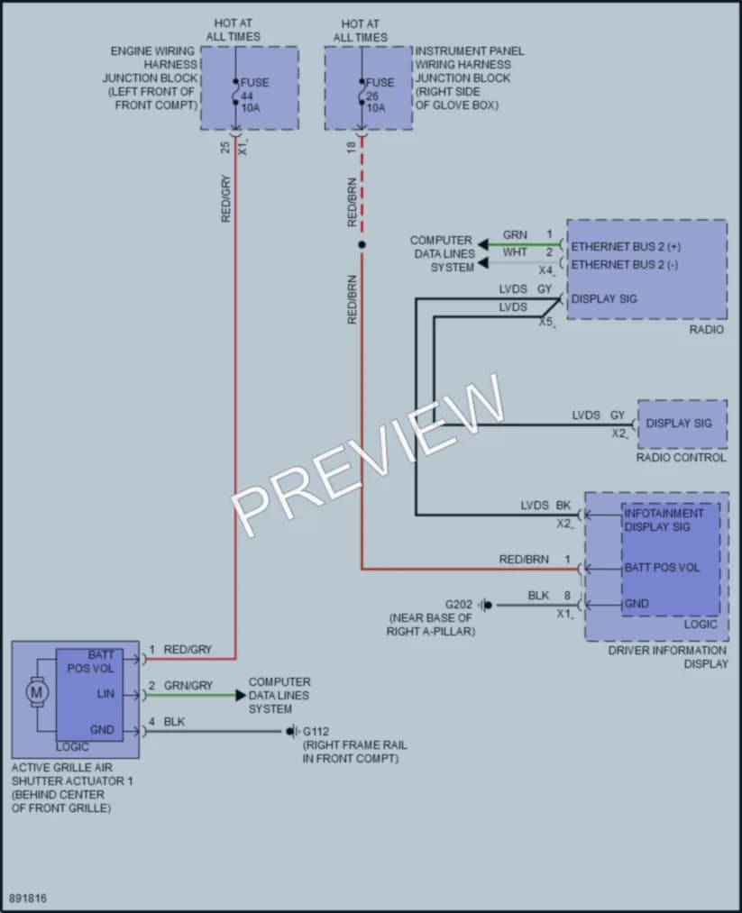 2024 Acura ZDXEV Active Bodyworks wiring diagram preview