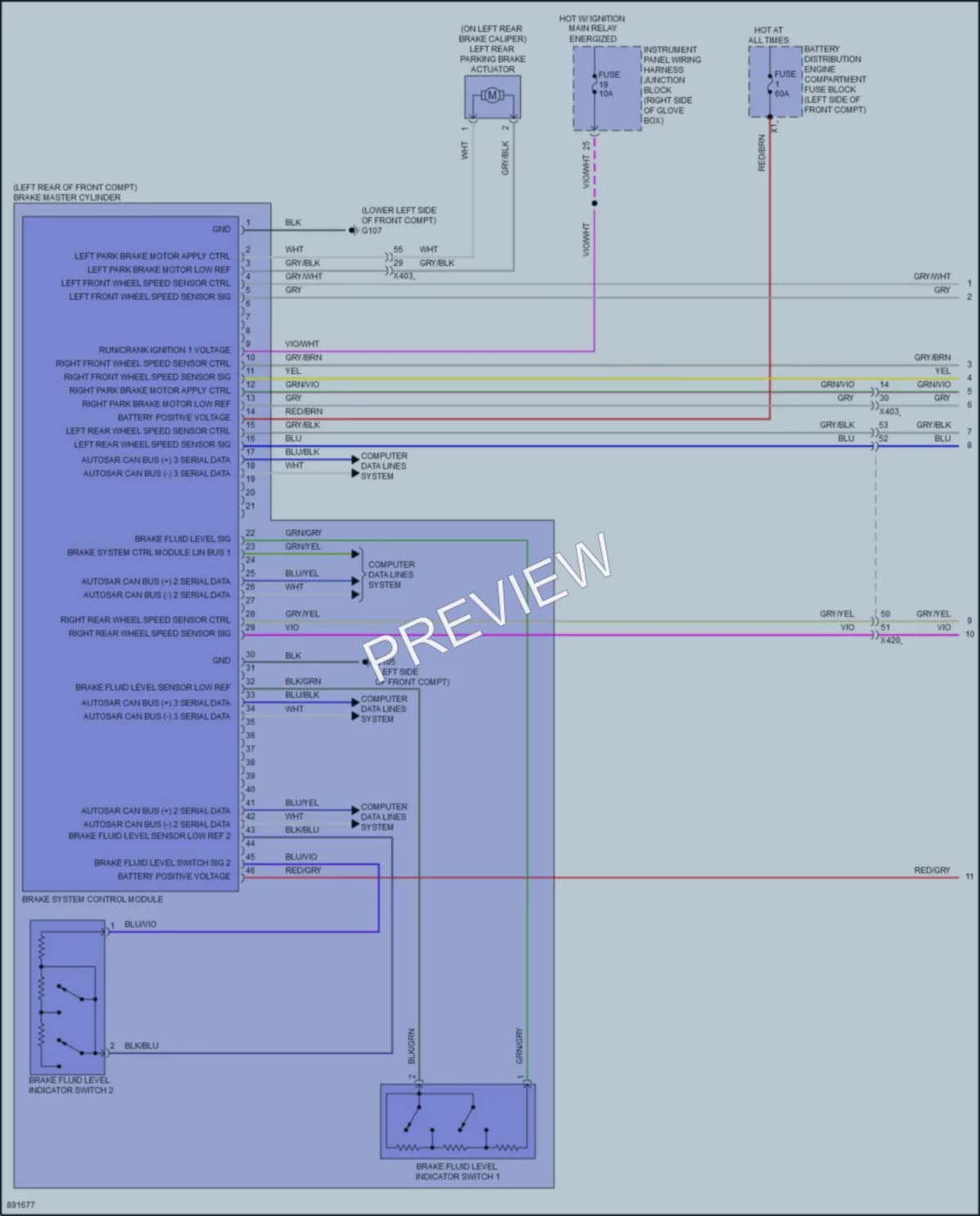 2024 Acura ZDXEV Anti Lock Brakes wiring diagram preview