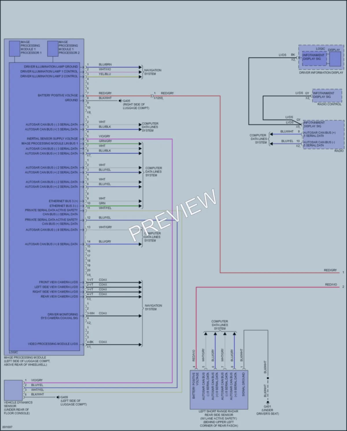 2024 Acura ZDXEV Instrument Cluster wiring diagram preview