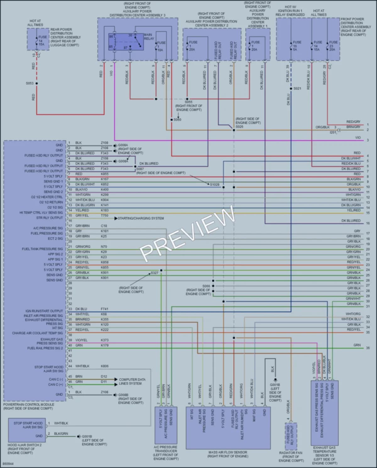 2024 AlfaRomeo Giulia Engine Performance wiring diagram preview