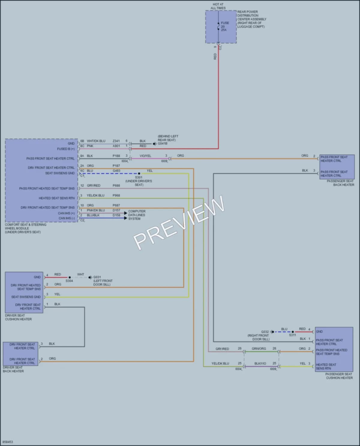 2024 AlfaRomeo Giulia Power Seats wiring diagram preview