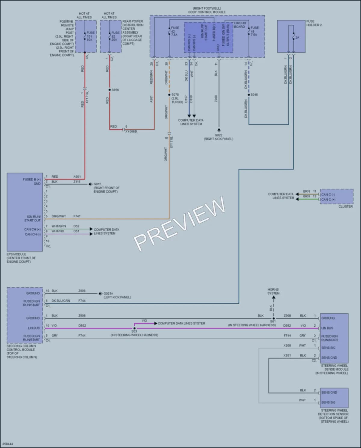 2024 AlfaRomeo Stelvio Electronic Power Steering wiring diagram preview