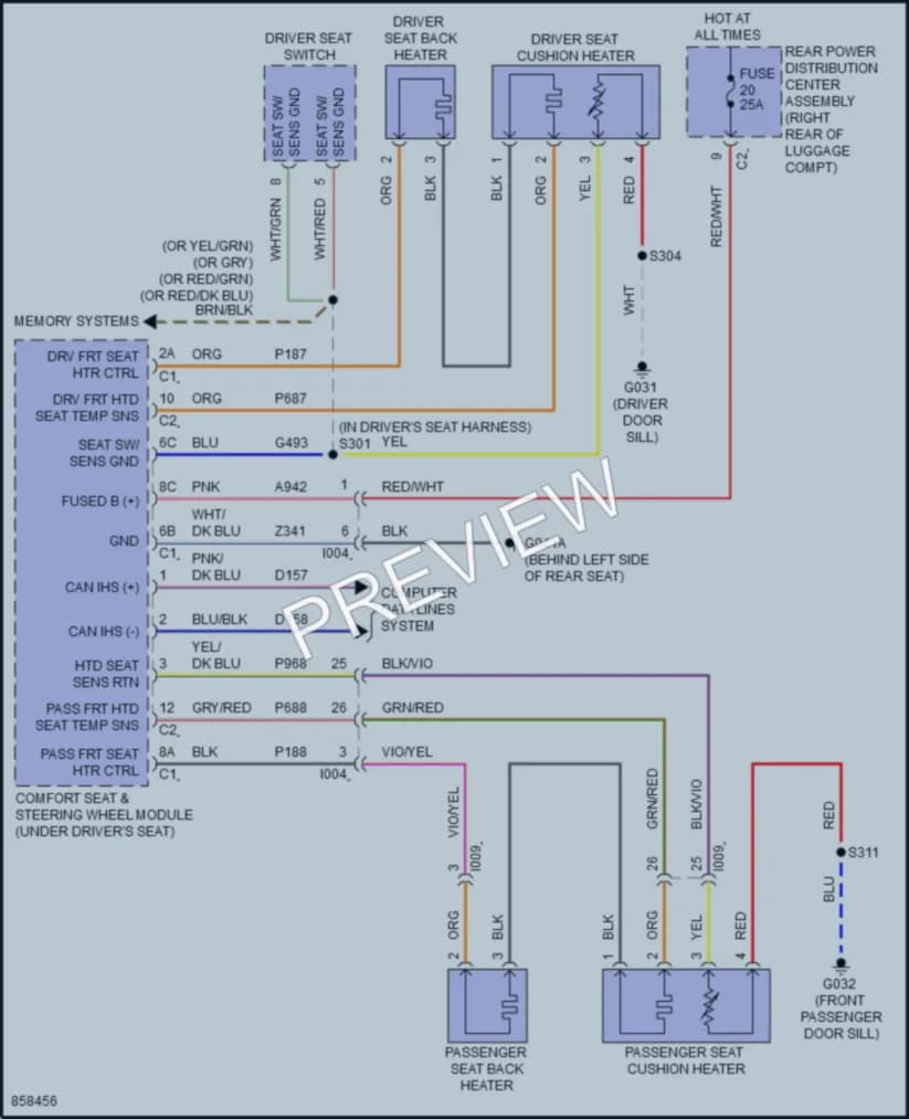2024 AlfaRomeo Stelvio Power Seats wiring diagram preview