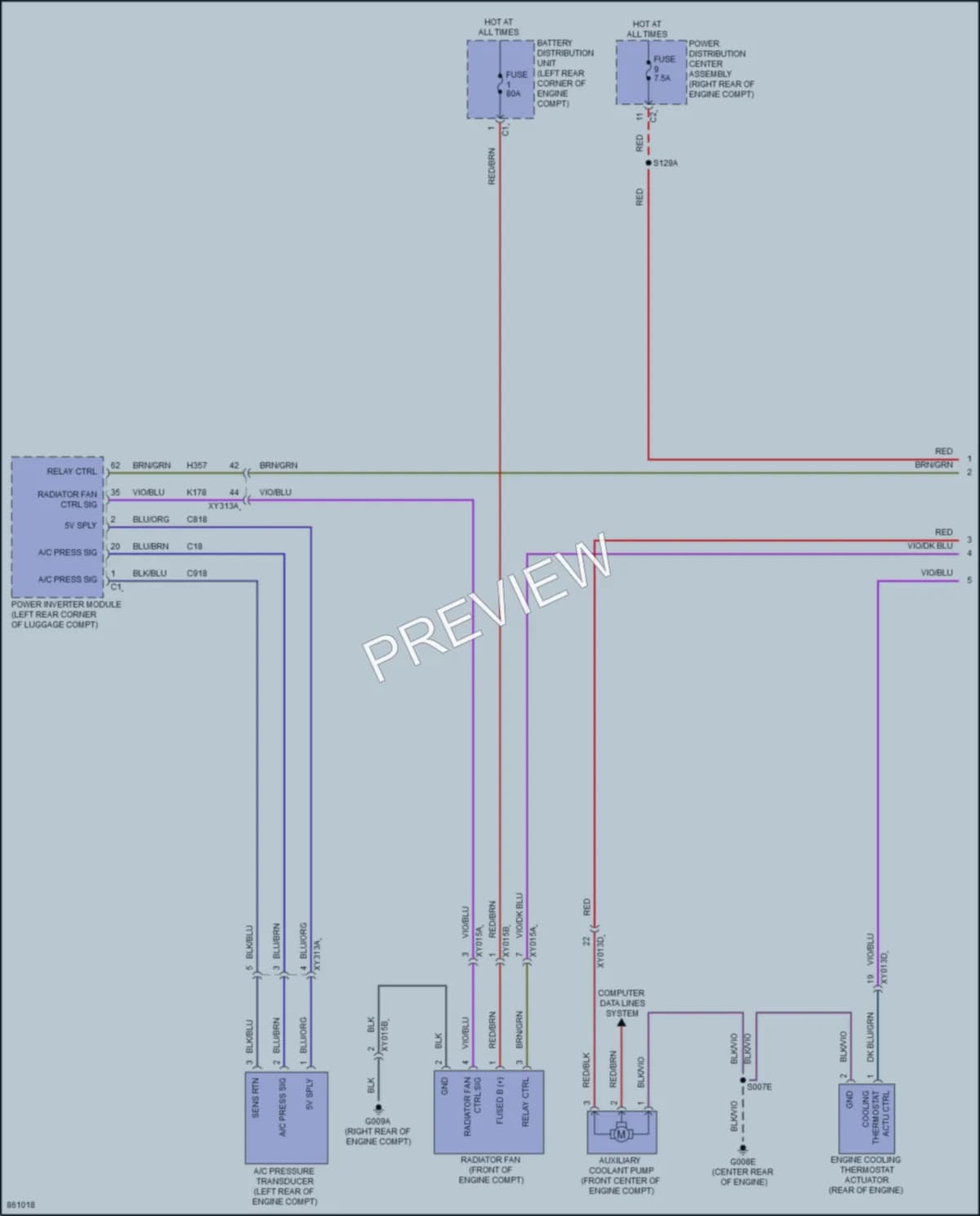 2024 AlfaRomeo Tonale Cooling Fan wiring diagram preview