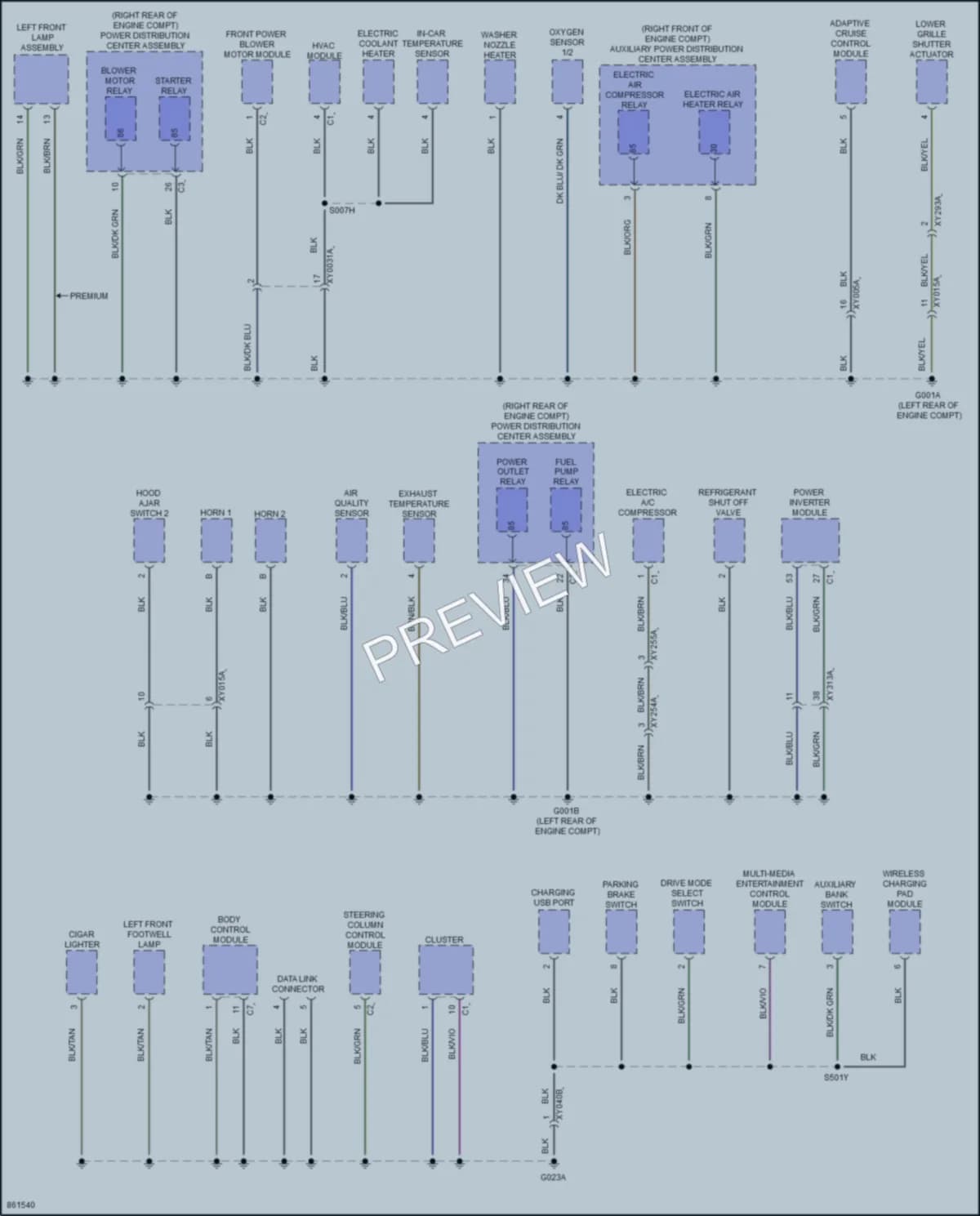2024 AlfaRomeo Tonale Ground Distribution wiring diagram preview