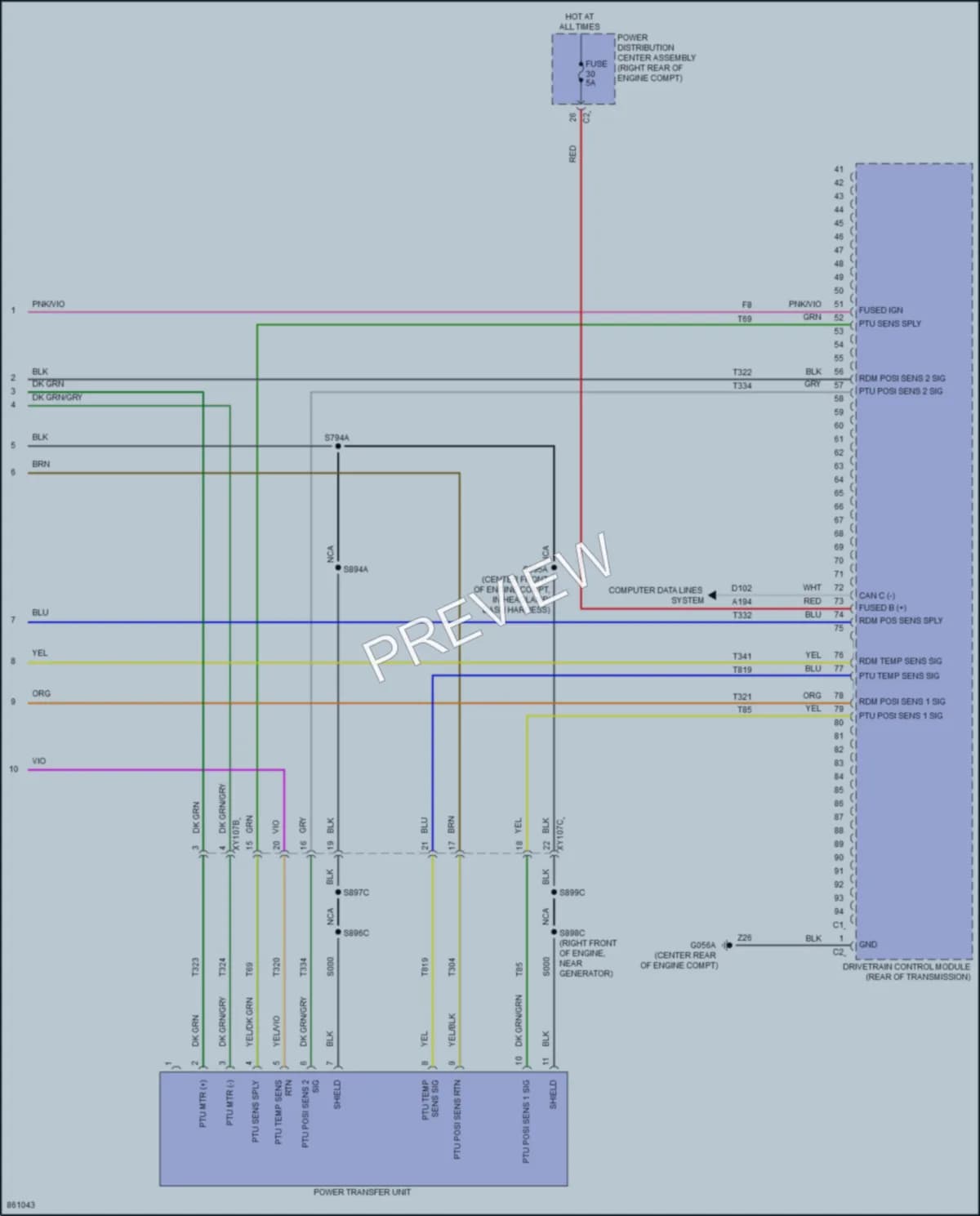 2024 AlfaRomeo Tonale Transmission wiring diagram preview