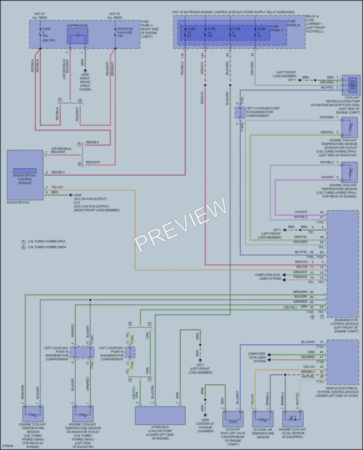 2024 Audi A4 Cooling Fan wiring diagram preview