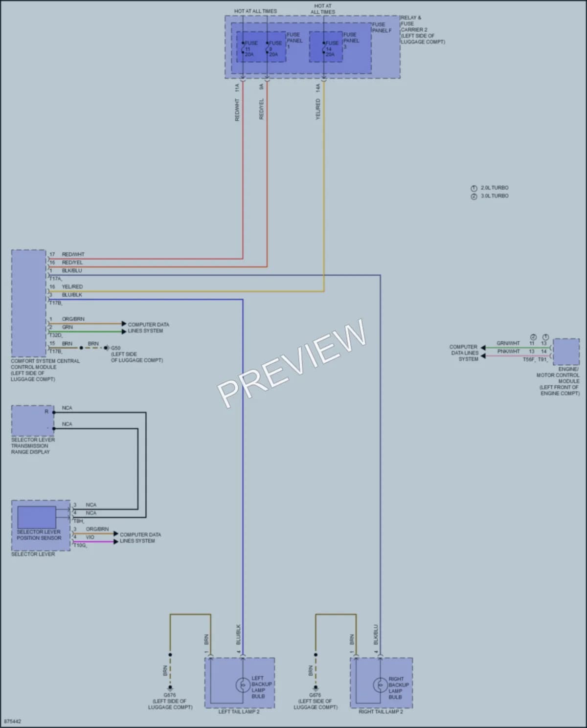 2024 Audi A4 Exterior Lights wiring diagram preview