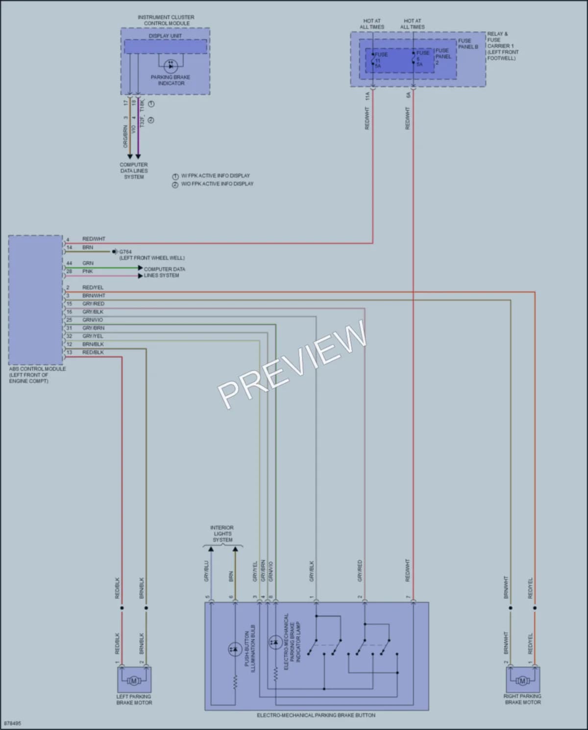 2024 Audi A4 Shift Interlock wiring diagram preview