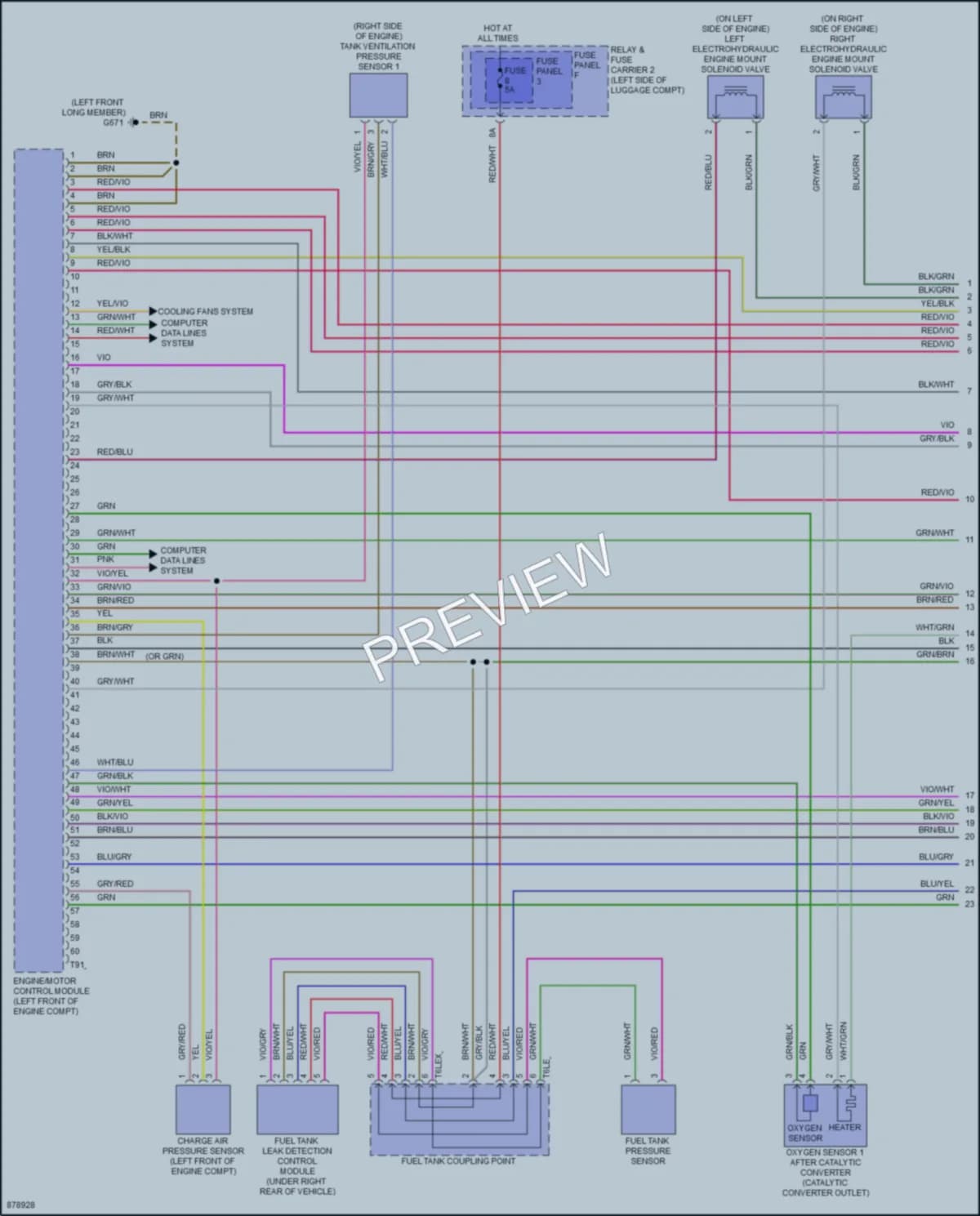 2024 Audi A4allroad Engine Performance wiring diagram preview