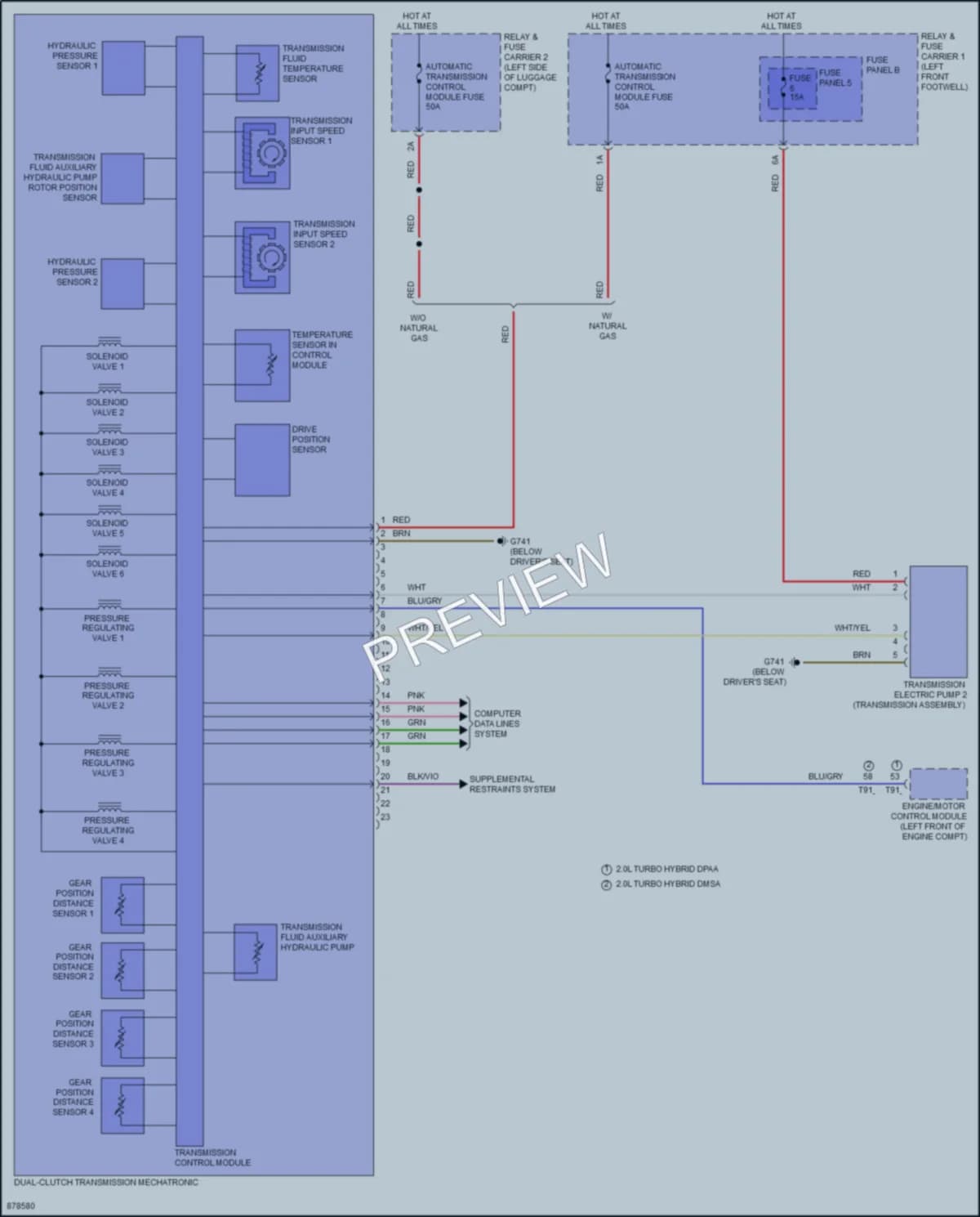 2024 Audi A4allroad Transmission wiring diagram preview