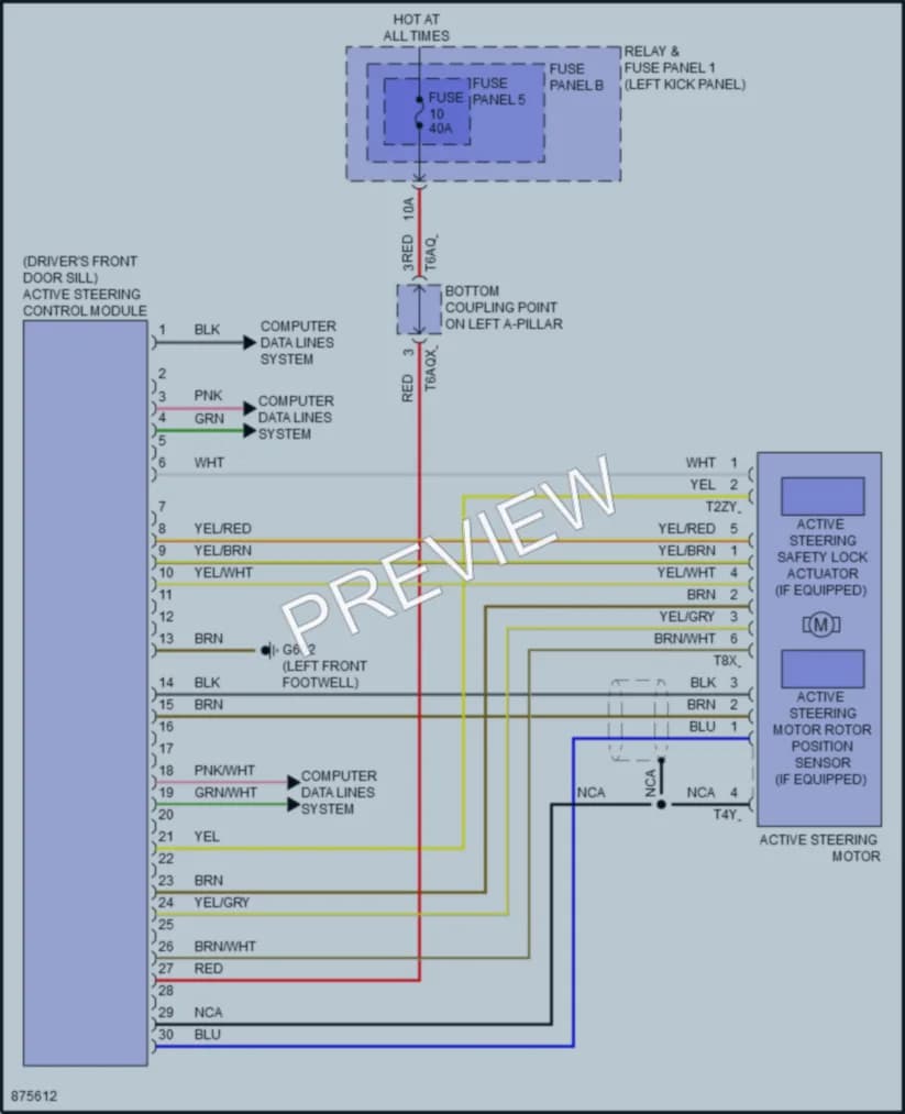 2024 Audi A5 Electronic Power Steering wiring diagram preview