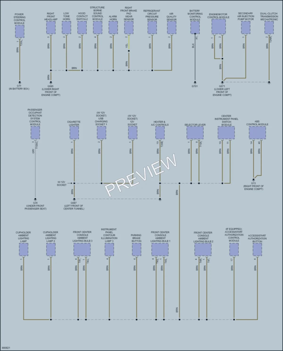 2024 Audi Q3 Ground Distribution wiring diagram preview