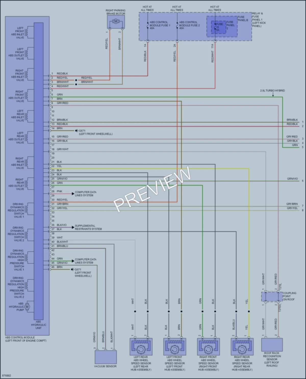 2024 Audi Q5 Anti Lock Brakes wiring diagram preview