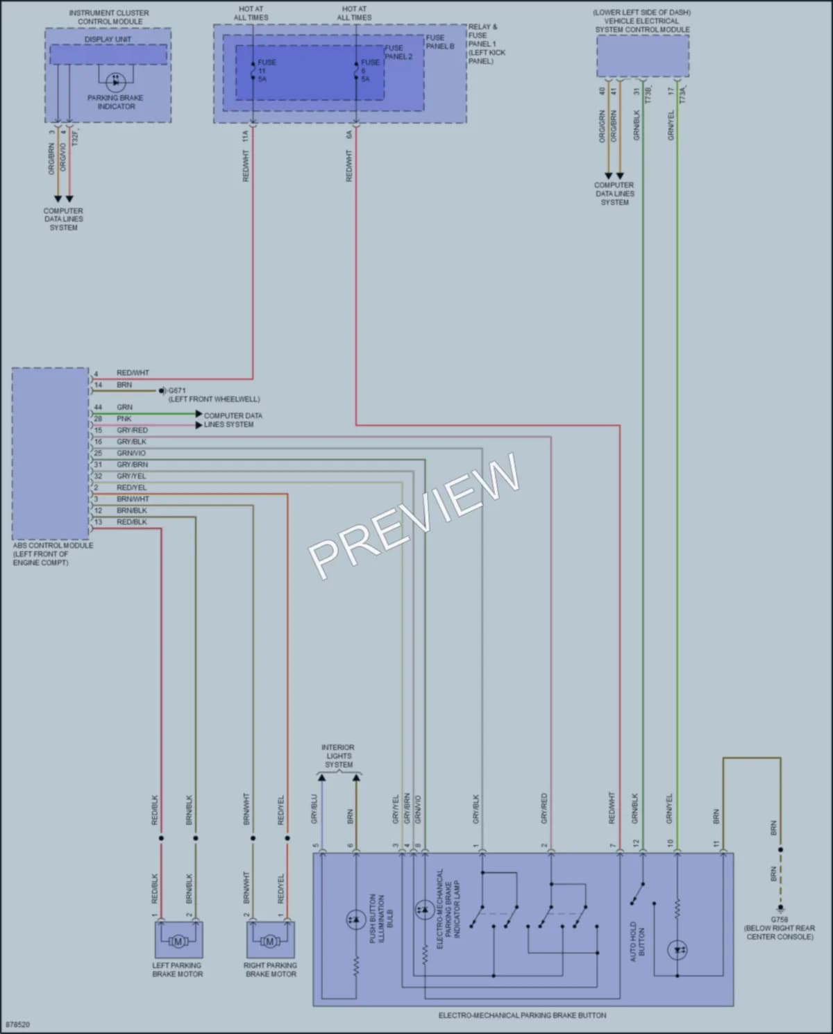 2024 Audi Q5Sportback Shift Interlock wiring diagram preview